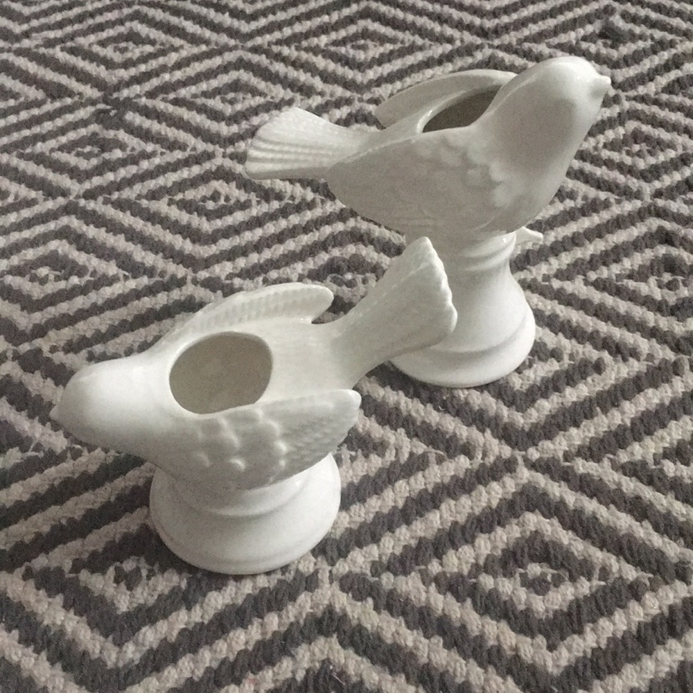 Bird Candle Holder Set of 2